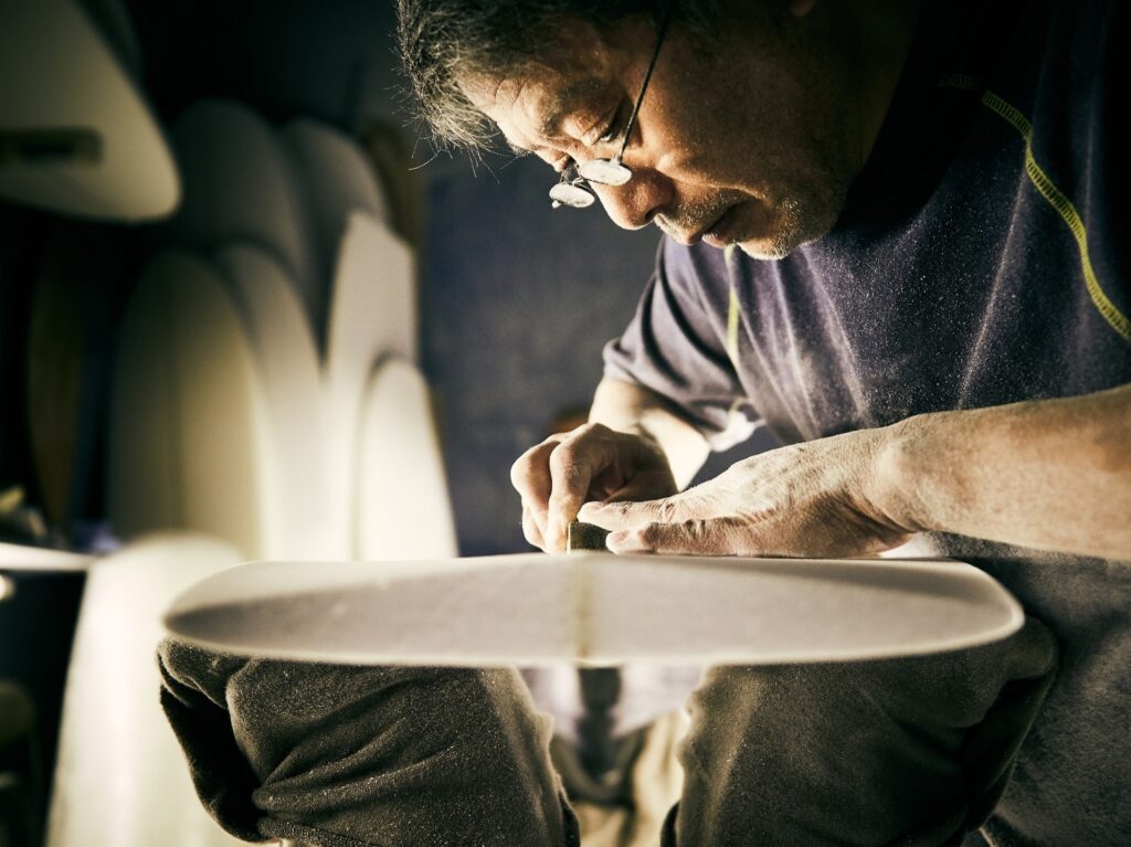 wood worker working on a project